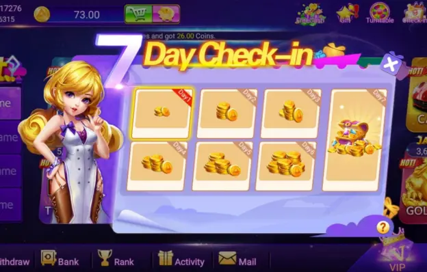7 day check in